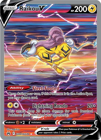 Raikou V — Near Mint (Crown Zenith: Galarian Gallery)