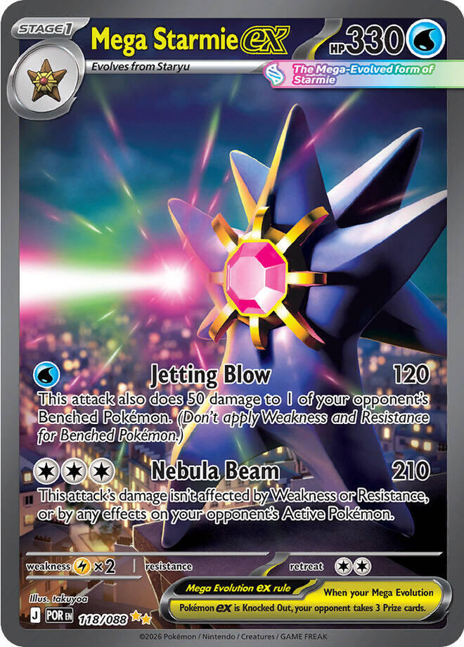 Mega Starmie ex — Near Mint (Perfect Order)