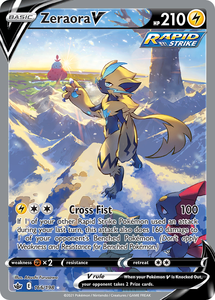 Zeraora V (Alternate Full Art) — Chilling Reign
