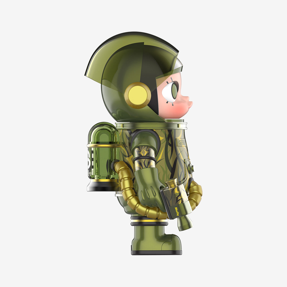 Pop Mart MEGA SPACE MOLLY 100% CLOT-Olive Alienegra