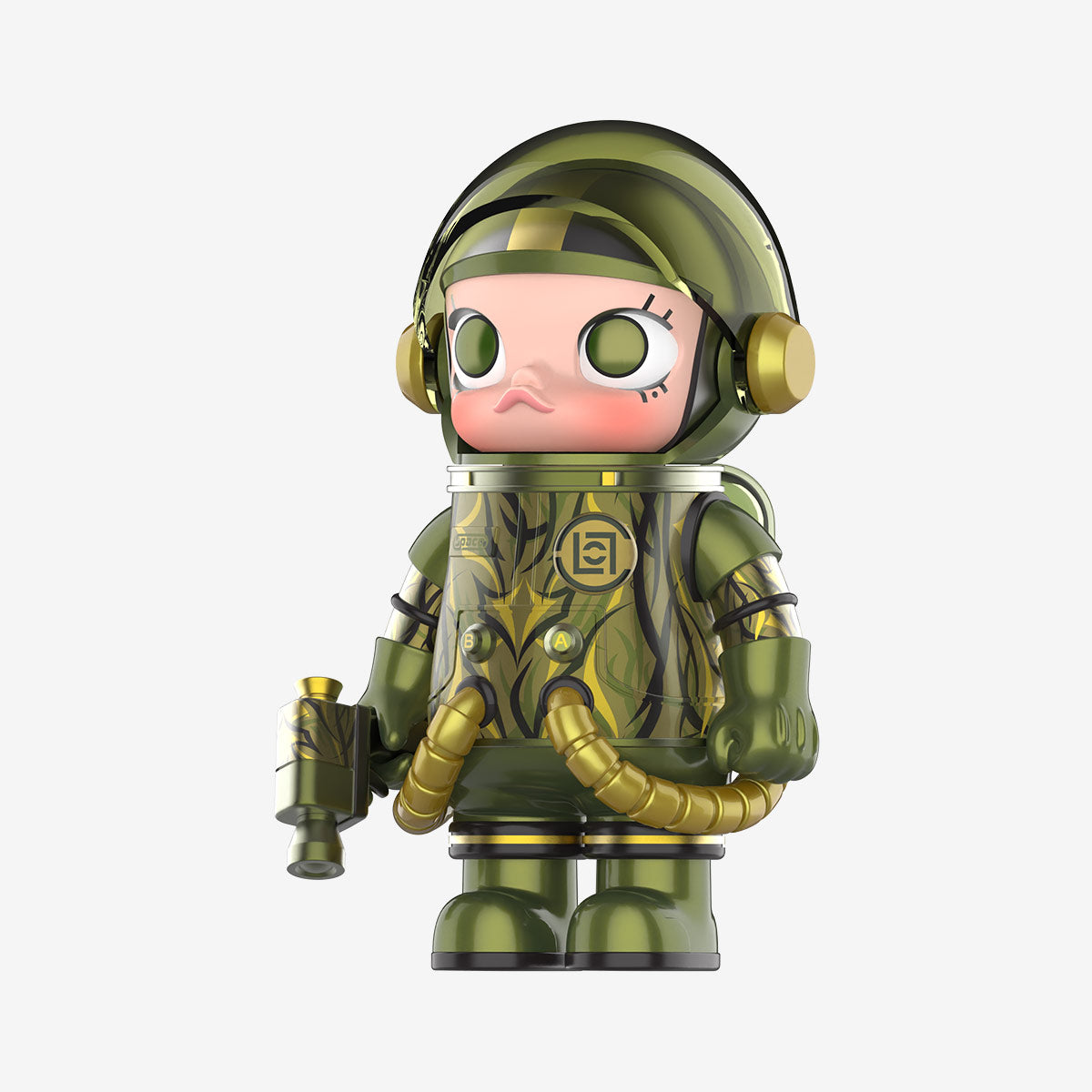 Pop Mart MEGA SPACE MOLLY 100% CLOT-Olive Alienegra