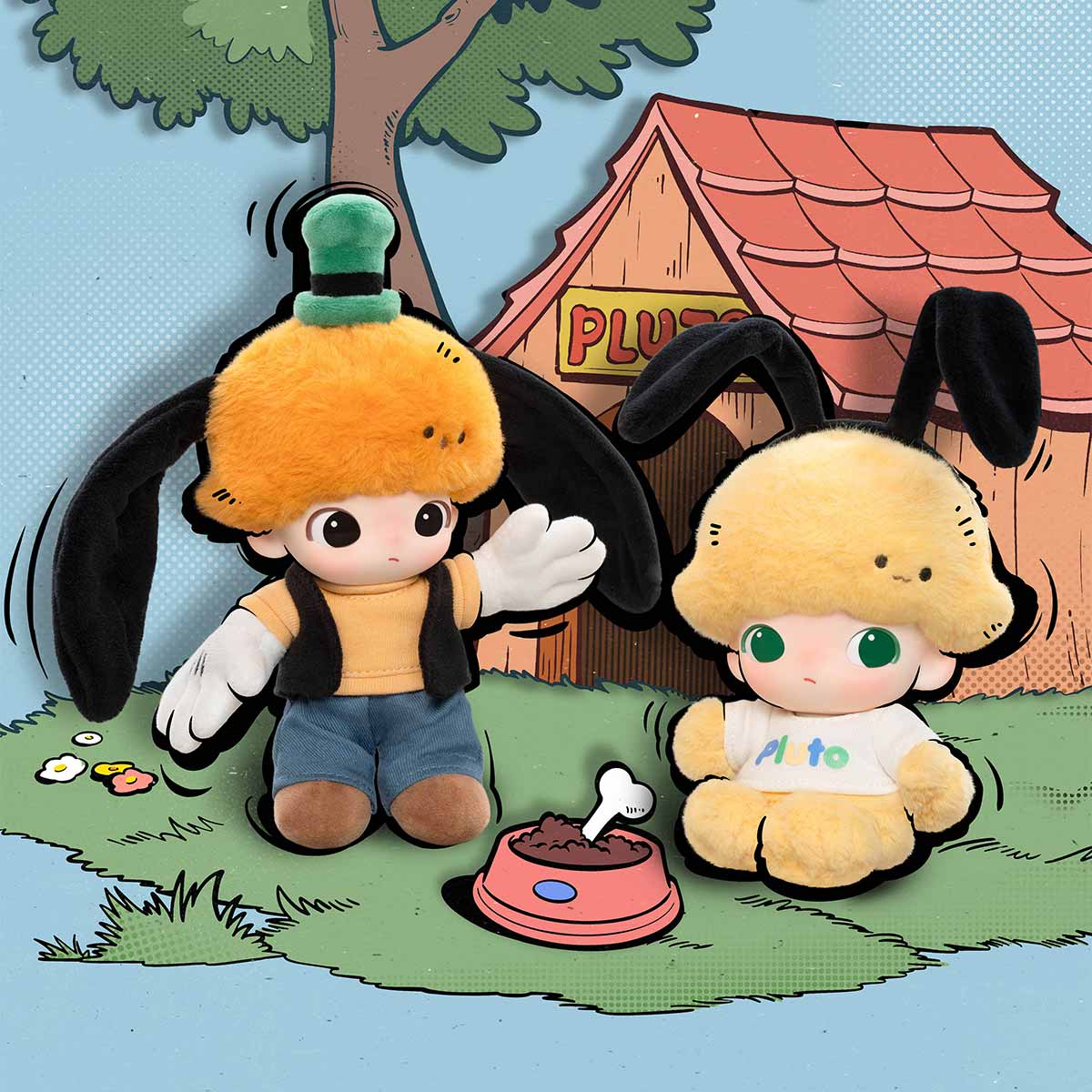 Pop Mart DIMOO WORLD × DISNEY Series-Vinyl Plush Keychain Blind Box