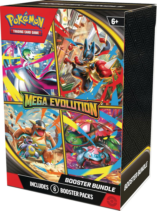 Pokémon TCG: Mega Evolution Booster Bundle (6 Packs)