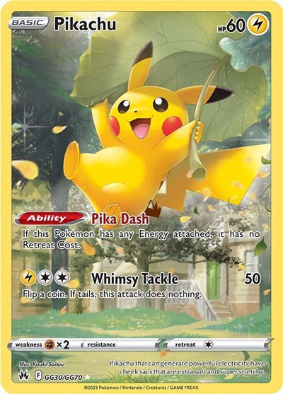 Pikachu — Near Mint (Crown Zenith: Galarian Gallery)