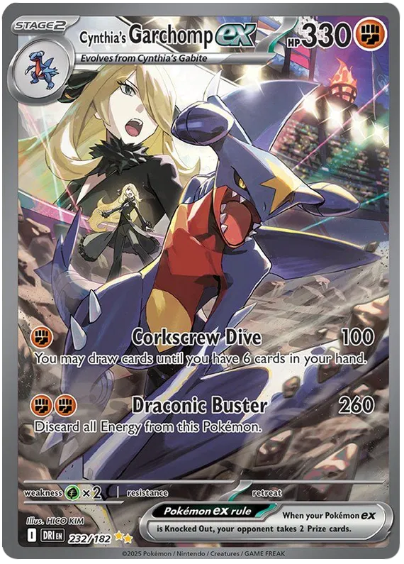 Cynthia's Garchomp ex — Near Mint (Destined Rivals)