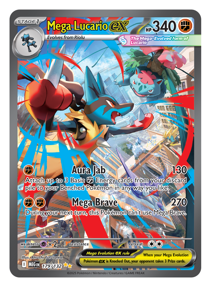 Mega Lucario ex — Near Mint (Mega Evolution)