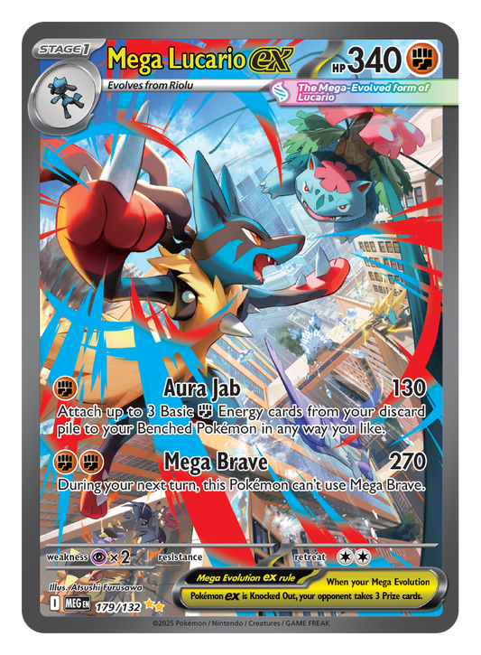 Mega Lucario ex — Near Mint (Mega Evolution)