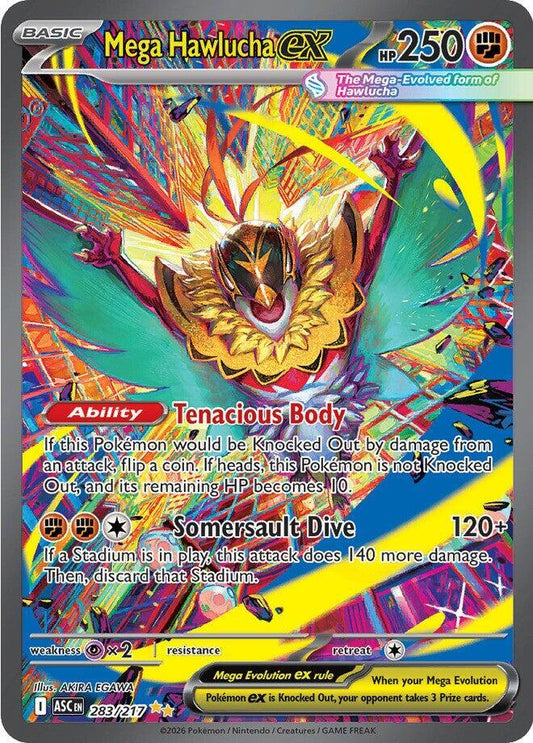 Mega Hawlucha ex — Near Mint (Ascended Heroes)